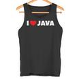 I Love ハート Java タンクトップ