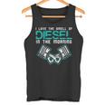 Mechanic Lovemell Of Diesel In Morning Car Auto メンズ タンクトップ