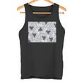 Monotone Aperiodic モノタイルカラー グレータイルパターン タンクトップ