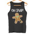 Ohnap ジンジャーブレッドマン クッキー 骨折脚 面白い タンクトップ