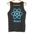 Reactjs ReactJs 公式ロゴ Javascript フレームワーク タンクトップ