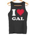 Red Heart I Love Gal タンクトップ