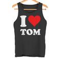Red Heart I Love Tom タンクトップ
