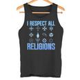 I Respect All Religions 精神性 寛容 受容 タンクトップ