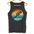 Retro Bajista Rockero Músico Instrumento Música Bajo Camiseta sin mangas