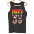 Hiss Cat Cat Lover Kittens Rock Music Cat Hiss タンクトップ