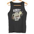 Sorry I Can't I'mery Busy ナマケモノ 遅刻魔 おはようございます。ホームオフィス タンクトップ