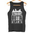 Straight Outta Atlanta 都市のシルエット タンクトップ