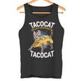 Tacocatpeled Backward シャツ シンコ・デ・マヨ 猫 タコス好き タンクトップ