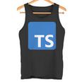 Typescript プログラミングロゴ Tsロゴ プログラマーへのギフトに タンクトップ