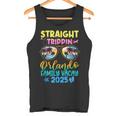 Vacaciones Familiares En Orlando 2025 Trippin Recto Camiseta sin mangas