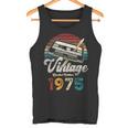Vintage 1975 Cumpleaños 50 Años Cassette Lápiz Camiseta sin mangas