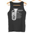 「Euphoria」吹奏楽のためのユーフォニアムユーモア 面白いユーフォニアム タンクトップ