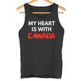 「My Heart Is With Canada」 – カナダ人と強く立つ タンクトップ