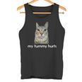 お腹が痛い面白い猫のミーム タンクトップ