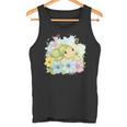 かわいいカメの花 I キッズ 亀 タンクトップ