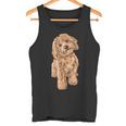 かわいいコッカプー 犬 イラスト コッカプー オーナー ラブ タンクトップ