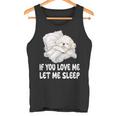 かわいいビションフリーゼ If You Love Me Let Meleep パジャマ タンクトップ