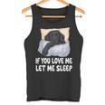 かわいいフラットコートレトリバー If You Love Meleep タンクトップ