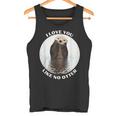 かわいいラッコ 言って I Love You Like No Otter私はあなたを愛しています タンクトップ