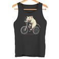 げっ歯類と白いネズミ愛好家のためのクールなサイクリングラット タンクトップ