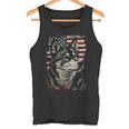 アイヌ犬 アメリカ国旗 タンクトップ