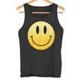 イエロー スマイル ハッピー ピース スマイル フェイス かわいい ユーモア すごい タンクトップ