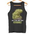 イグアナ・イグアナが大好きな男の子だけ。 タンクトップ