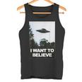 エイリアン Ufo ハンターシャツ I Want To Believe タンクトップ