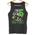 キッズ I Am 5 This Is How I Roll One Years Old Tractor 5歳の誕生日 タンクトップ