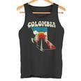 コロンビア ビンテージ コロンビアン カントリー レインボー レトロ 70年代地図 タンクトップ