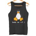 コンピューター -Udo Rm -Rf Tux Linux ペンギン プログラマー タンクトップ