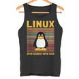メンズ コンピューター オタク Linux ルートペンギン タックス 言葉 ギフト タンクトップ
