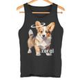 コーギー 天使 子犬 水彩 タンクトップ