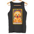 ゴールデンレトリバー 面白いtシャツ 犬 タロット カード メンズ 子供 おもしろ 服 グッズ ネタ わんこ タンクトップ
