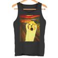 ゴールデンレトリバー 面白いtシャツ 犬 ムンクの叫び かわいい メンズ 子供 おもしろ 服 グッズ ネタ タンクトップ