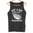 サカバンバスピスの面白い魚ミームが大好きなジャスト・ア・ボーイ タンクトップ