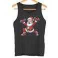 サンタ ウエイトリフティング ジム トレーニング クリスマス フィットネス タンクトップ