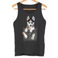 シベリアンハスキー ポケットの子犬 タンクトップ