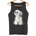 シーズー 犬 グラフィック ペット イラスト シーズー タンクトップ