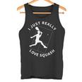 スカッシュプレーヤー I Just Really Lovequash タンクトップ