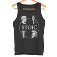 ストイックな美徳 – 知恵の勇気 正義 自己習得のシンボル タンクトップ