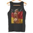 セクシーガールグラフィックtシャツ 「セクシーピンナップガール&ドイツ国旗」 タンクトップ