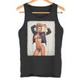 セクシーガールグラフィックtシャツ ブロンドボンシェルビキニピンナップガール タンクトップ