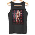 セクシーガールグラフィックtシャツ 赤いビキニを着たブロンドゴーゴーダンサー タンクトップ