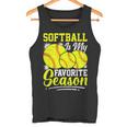 ソフトボールは私の好きな季節の楽しいデザイン。 タンクトップ