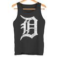 デトロイトグラフィック D ディストレスト グランジ モーターシティ タンクトップ
