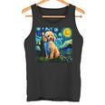 トイプードル 面白いtシャツ 犬 ゴッホ 星月夜 かわいい メンズ 子供 おもしろ 服 グッズ ネタ タンクトップ