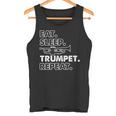 トランペッターのための面白いトランペット格言モチーフ タンクトップ