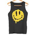 ドリッピースマイルイエロースマイルフェイスシャツ かわいい ハッピースマイルフェイス タンクトップ